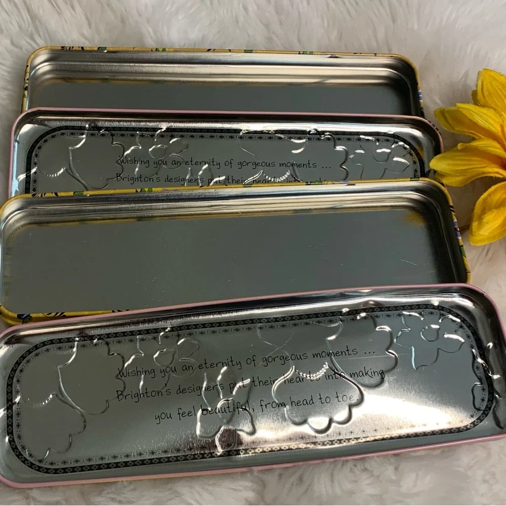 BRIGHTON Bird design rectangle Storage tins(2) VVGUC+++